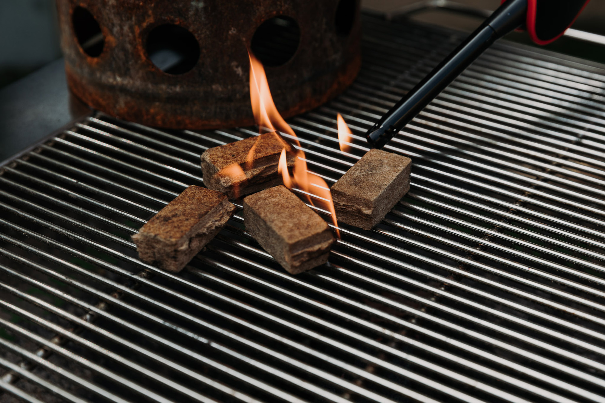 Natural Firelighters are easy to light!